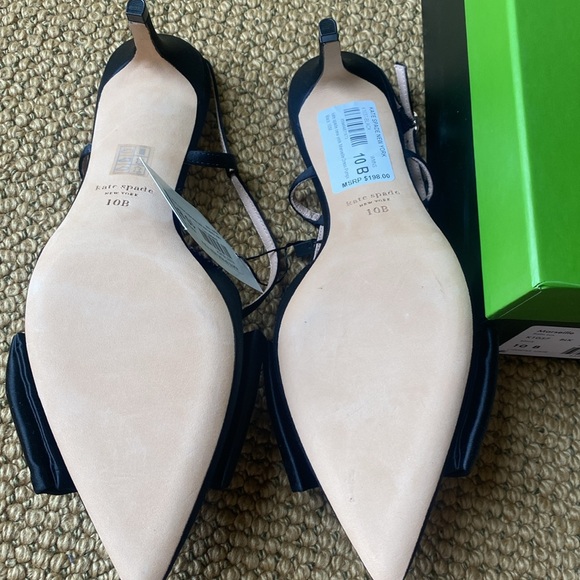 Kate Spade Black Marseille satin lux Classic Heels NWT - Picture 8 of 8
